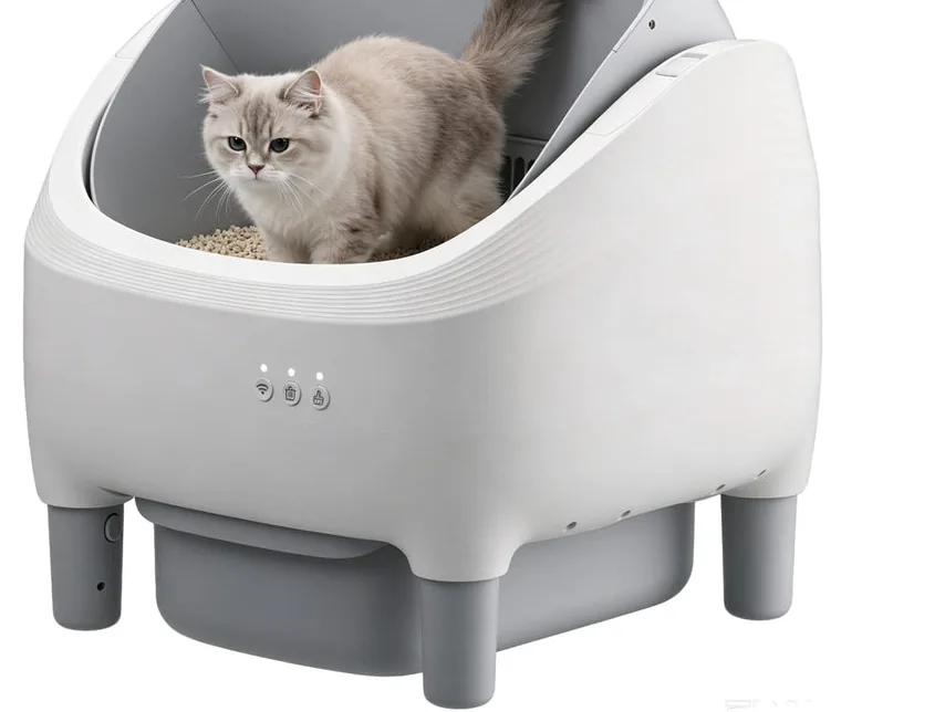 DOEL Ti New quiet washable enclosed litter box